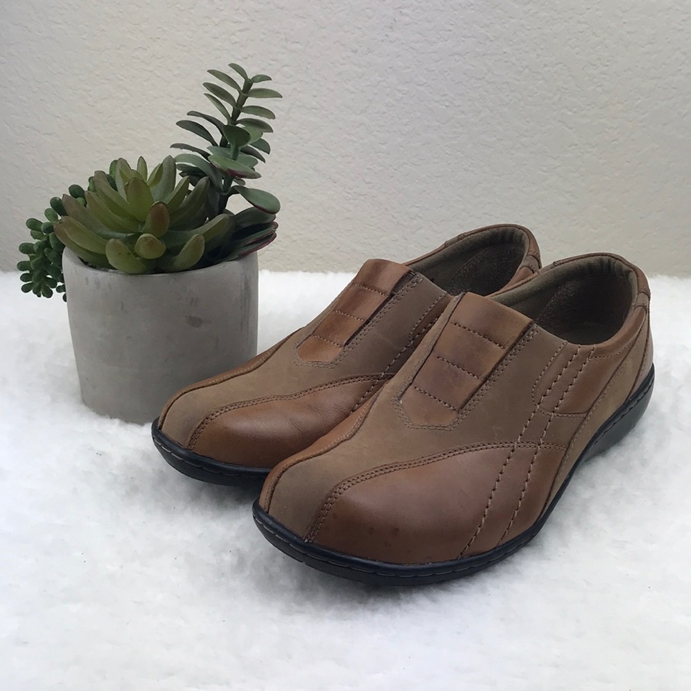 Clark’s Bendables Brown Leather Shoes 7.5M